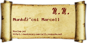 Munkácsi Marcell névjegykártya