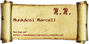 Munkácsi Marcell névjegykártya